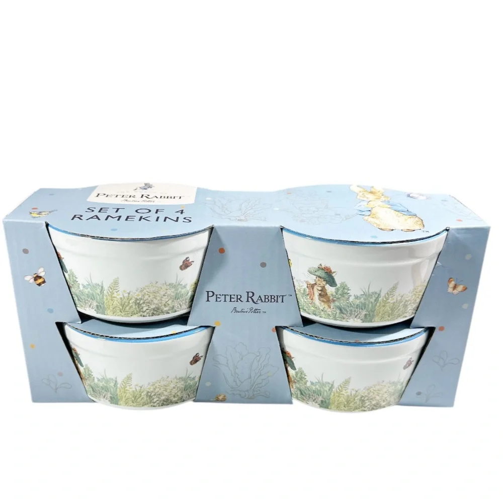 NEW Beatrix Potter PETER RABBIT EASTER/SPRING  RAMEKINS SET/4